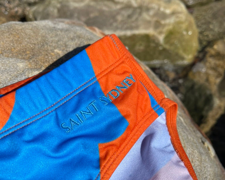 Sydney Swim Briefs - Citrus Wave