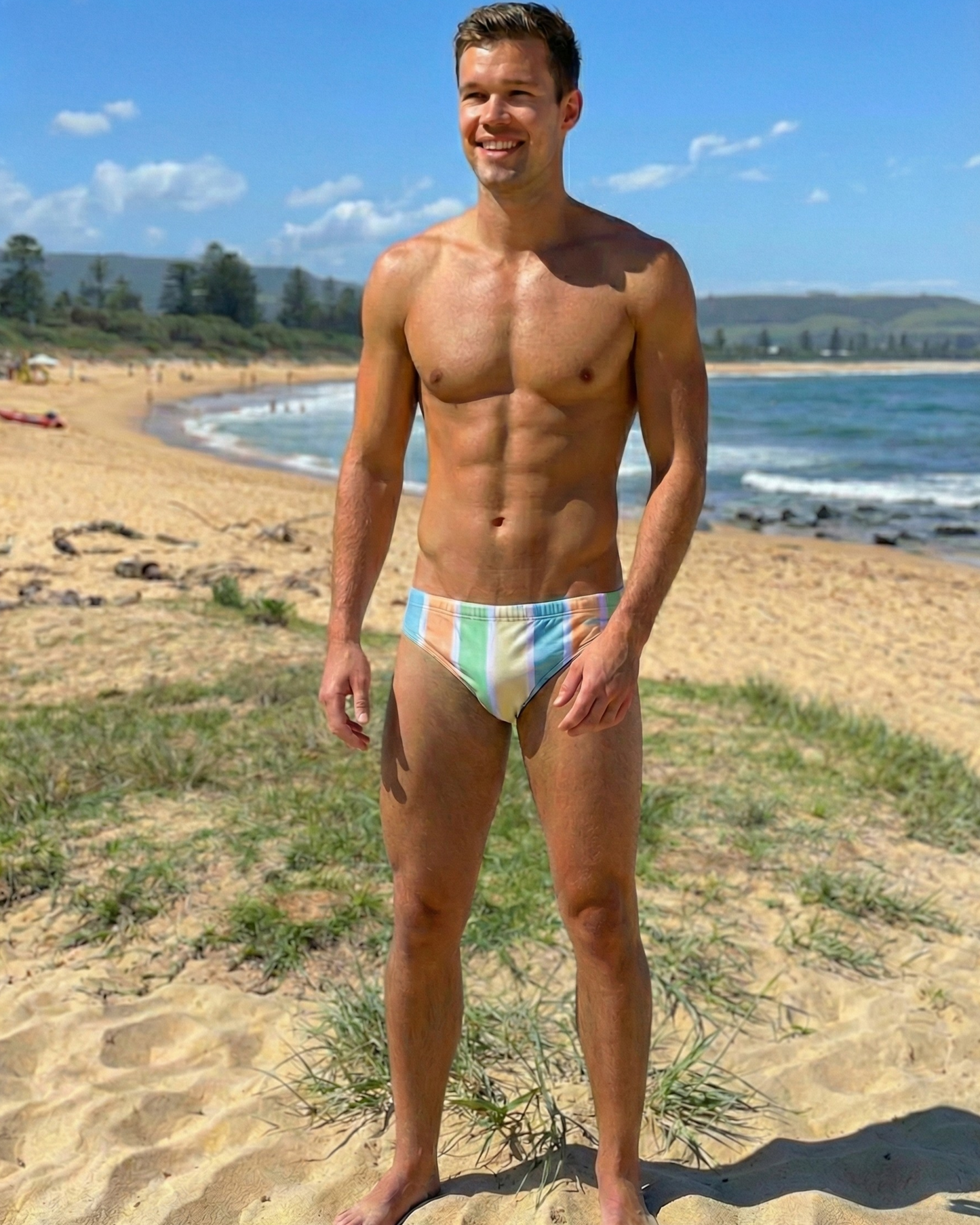 Sydney Swim Briefs - Sorbet Stripe